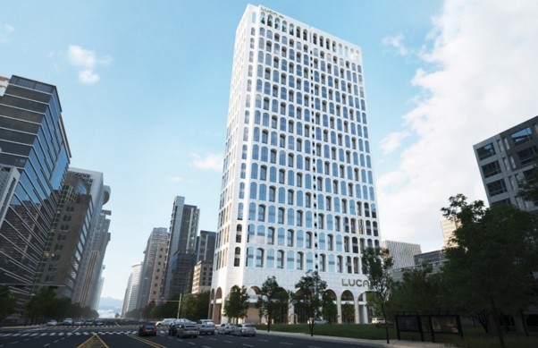 L’officetel haut de gamme ‘Luca 831’ près de Gangnam Station attire l’attention en angle de carrefour