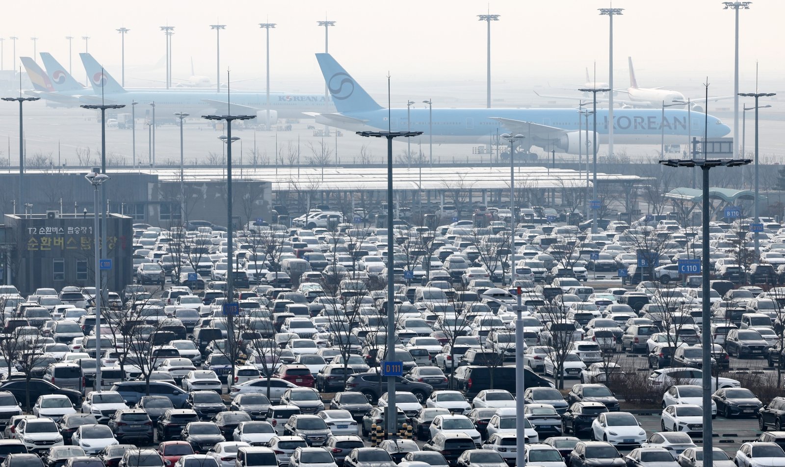 Incheon Airport: 31.265 Mitarbeiter-Parktickets entsprechen 84,5% der Stellplätze